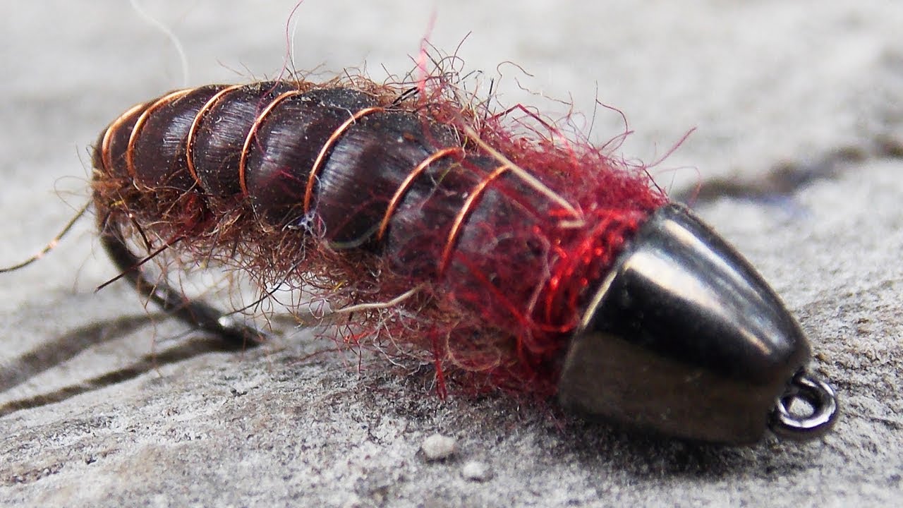 Heavy czech nymph all purpose larva (anchor fly) tied by Ruben Martin