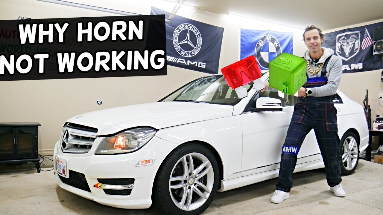 MERCEDES W204 Why Horn Does Not Work C250 C300 C180 C200 C220 C280 C320 C350 CDI