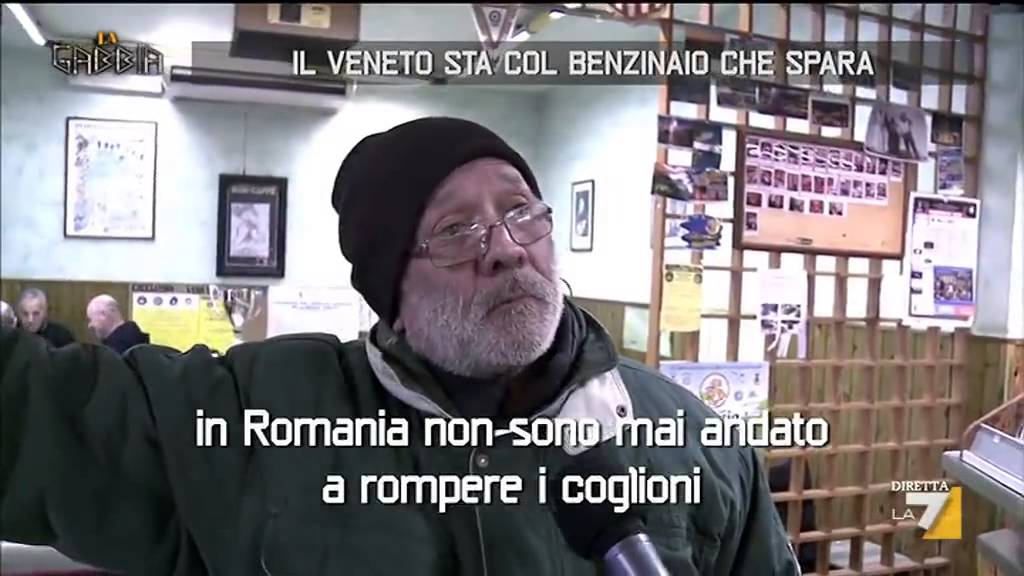 Il Veneto sta con il benzinaio che spara