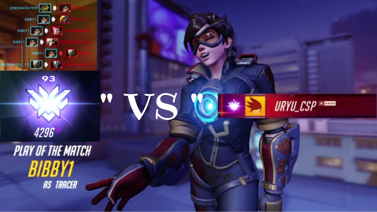 (PS4) Overwatch Top 500 Tracer vs No. 1 Ranked Tracer Eu!!!