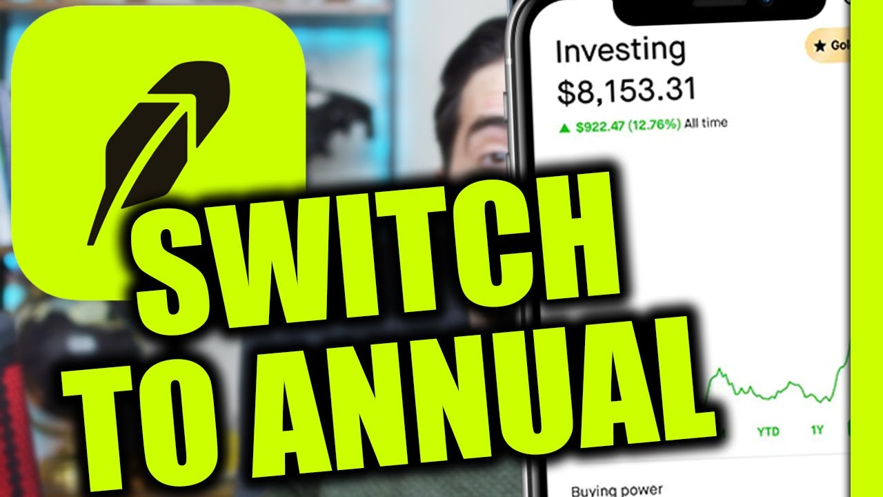 How to Switch to Robinhood Gold Annual Plan (16% Savings)