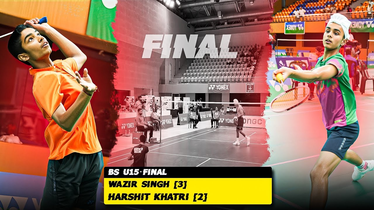 U15 Badminton FINAL Clash  Harshit Khatri vs Wazir Singh | Intense Match Highlights 2025