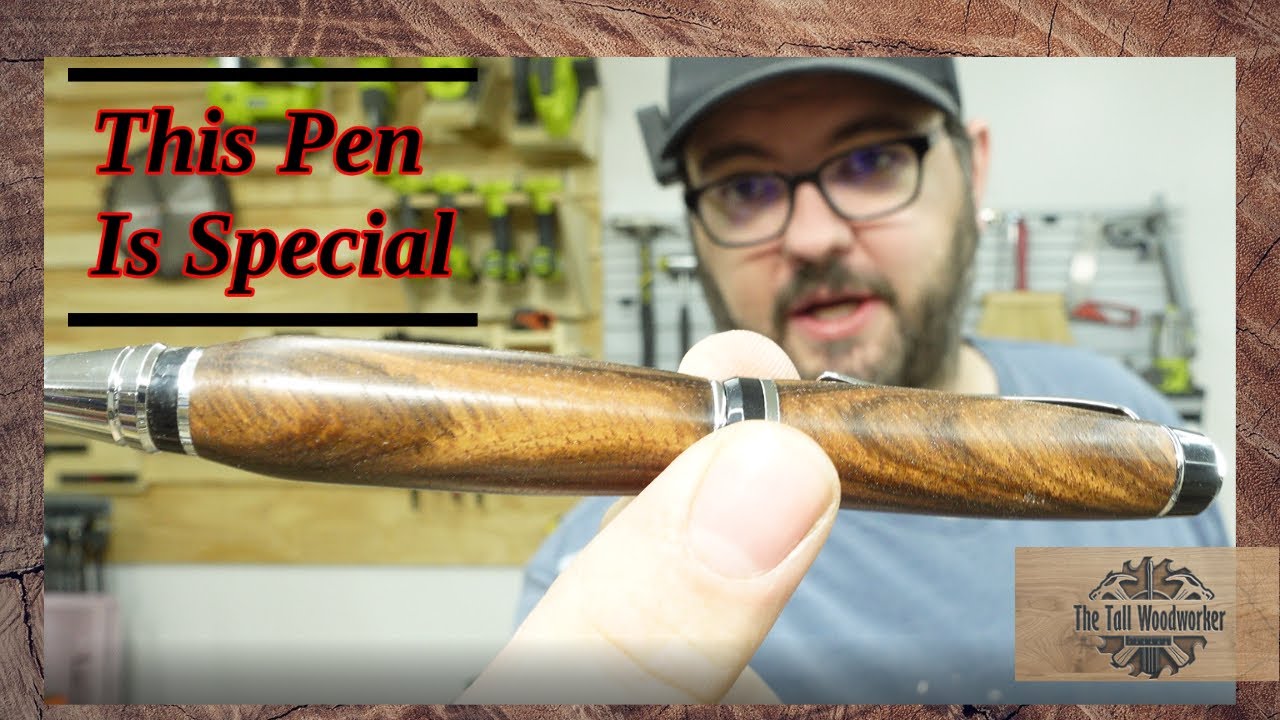 Slant Grain Rosewood Pen for Low Grip Strength