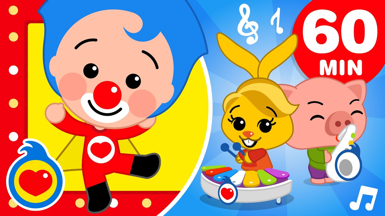 O Palhaco Her&oacute;i 🤩 🎪 e + M&uacute;sicas Infantis Para Se Divertir (60 min) | Um Her&oacute;i do Cora&ccedil;&atilde;o ❤️