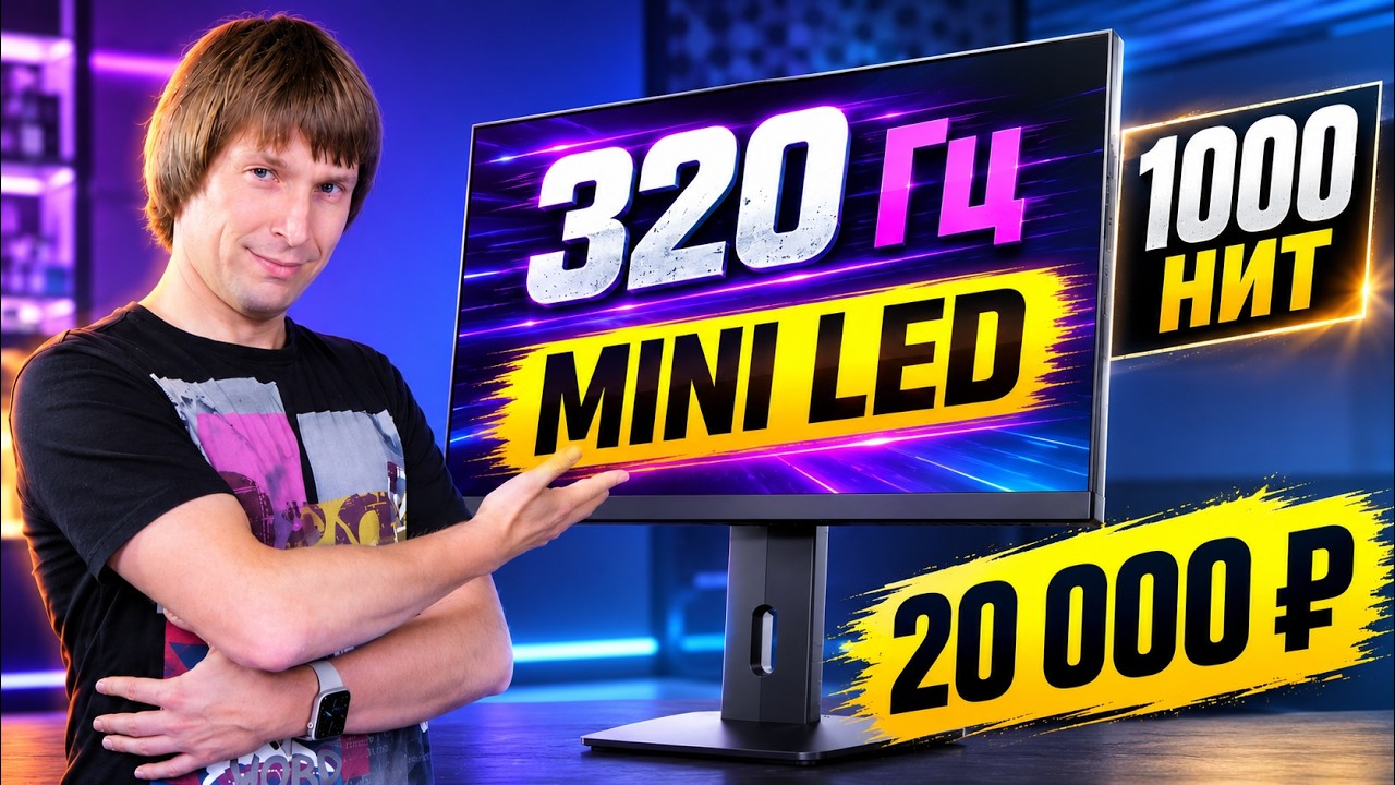 MiniLED, 320 Гц и 1000 нит за 20К &ndash; где подвох?
