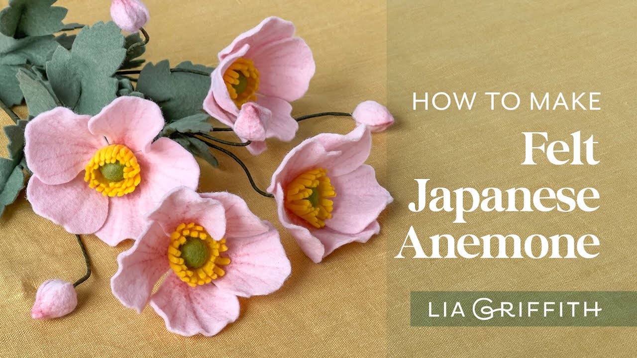 How to Make Felt Japanese Anemone Flowers