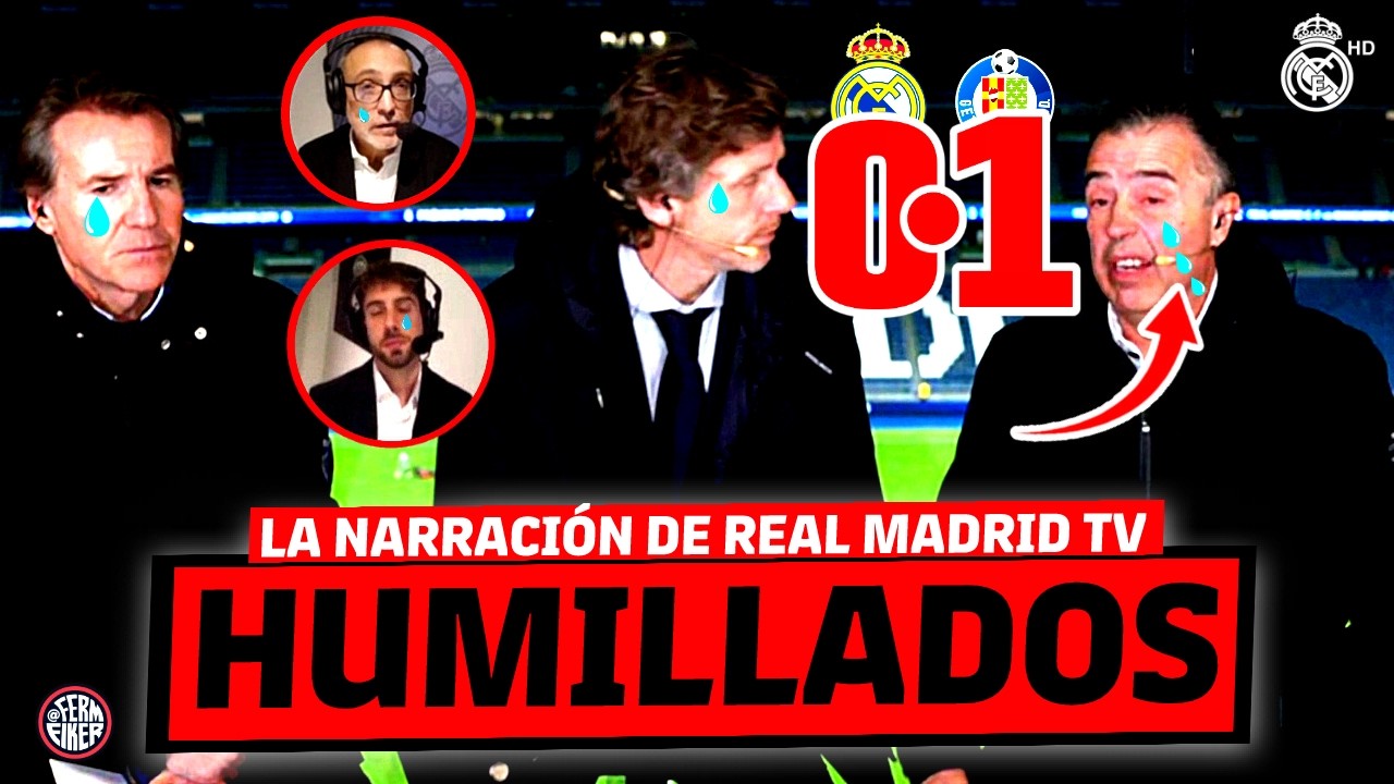 🔥😂 *BRUTAL* LLOROS de REAL MADRID TV al RIDÍCULO 0-1 CONTRA EL GETAFE 😱 