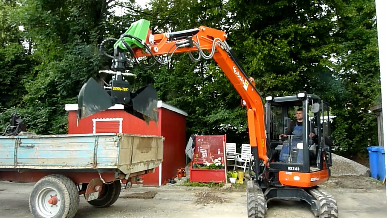 Zwei-Schalengreifer für Mini-Bagger ZG OSM