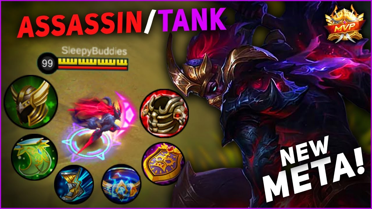 HANZO TANK BUILD vs TOP GLOBAL 1 Adv Server, WORLD's FIRST ASSASSIN TANK HERO!