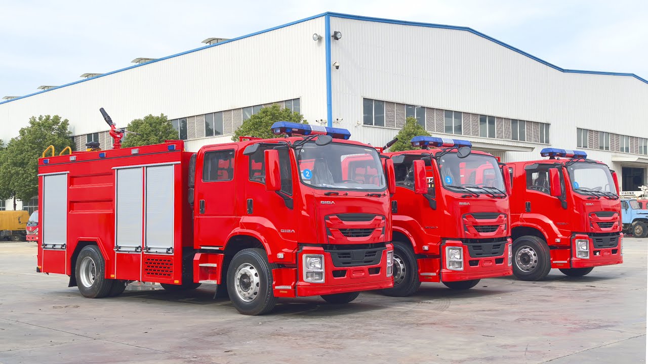 3 units ISUZU GIGA 205HP fire fighting truck