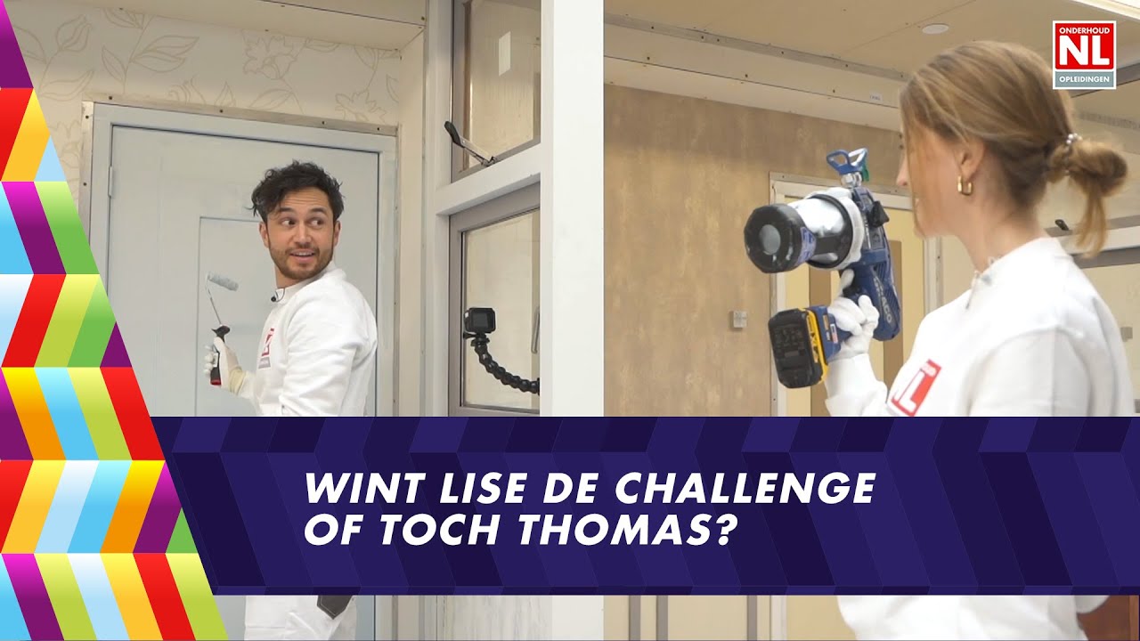 De challenge tussen Thomas en Lise - Wie is de beste schilder? #Schildersvakopleiding