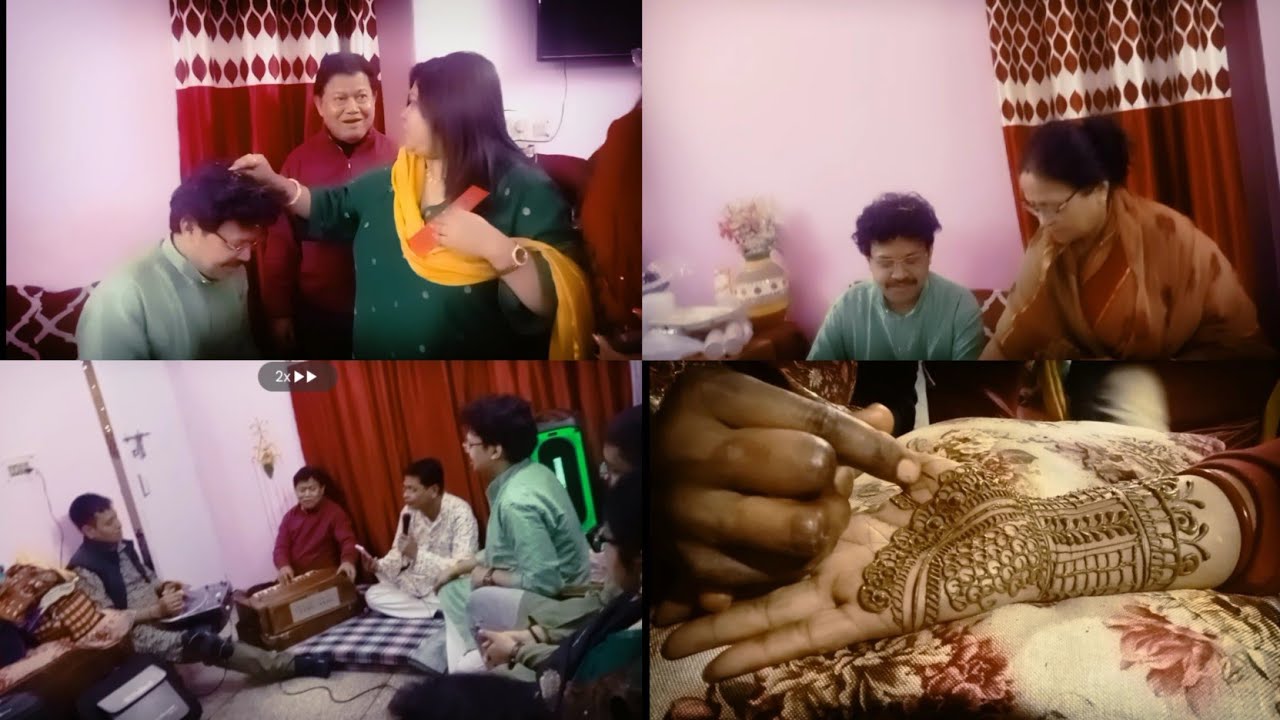 বাবুর আইবুড়ো ভাত,মেহন্দী, সঙ্গীত সব আজকে ❤️❤️