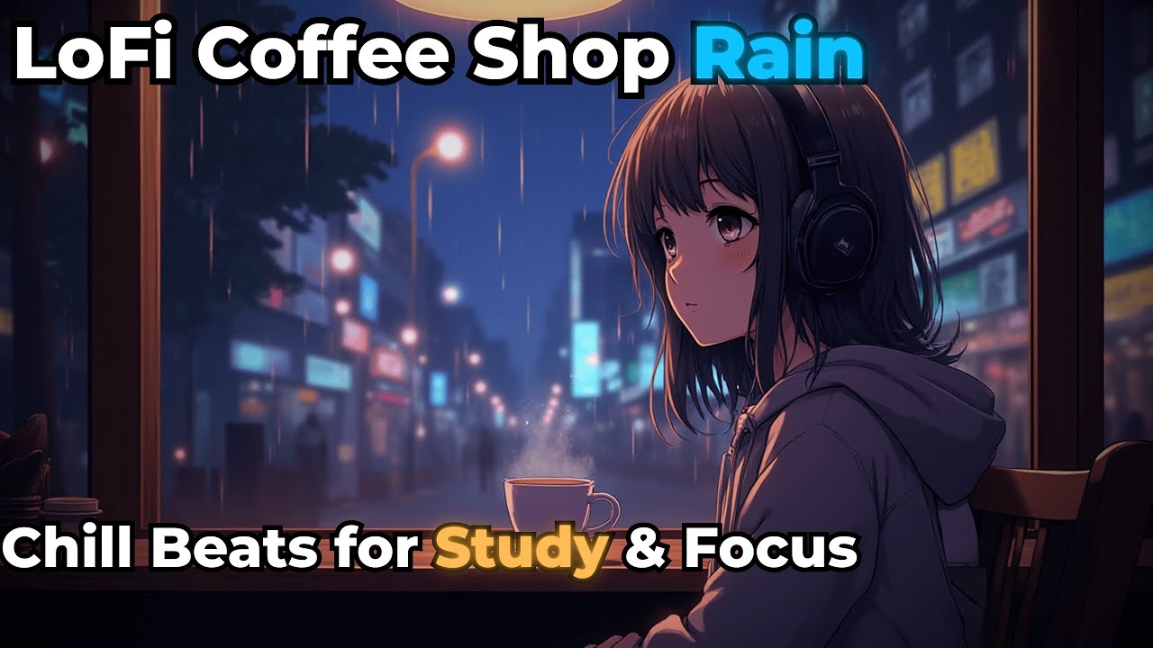 LoFi Coffee Shop Rain – Rainy Café Ambience & Chill Beats | Cozy Focus Music