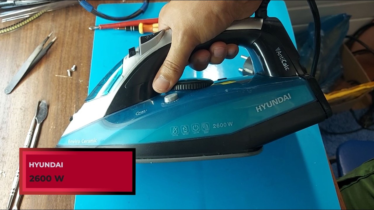How to disassemble and solder the tank on a Hyundai 2600 W iron