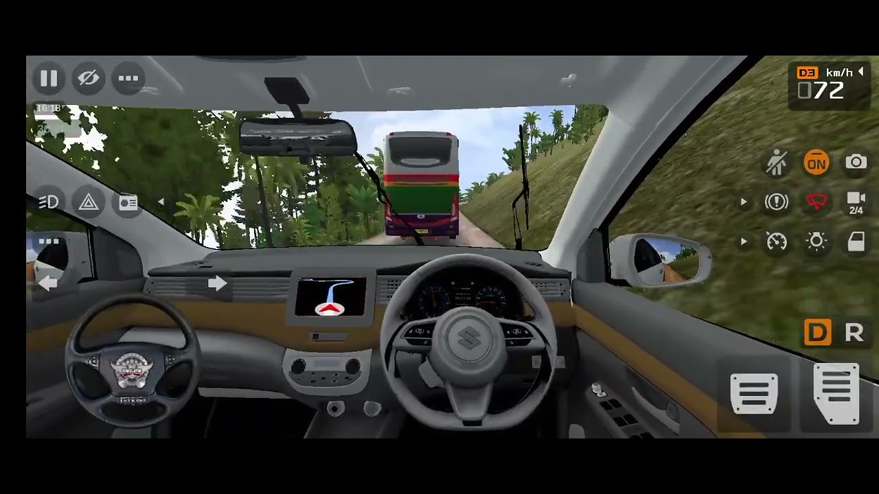 Bus simulator Indonesia driving maruti suzuki Ertiga 2023 model 