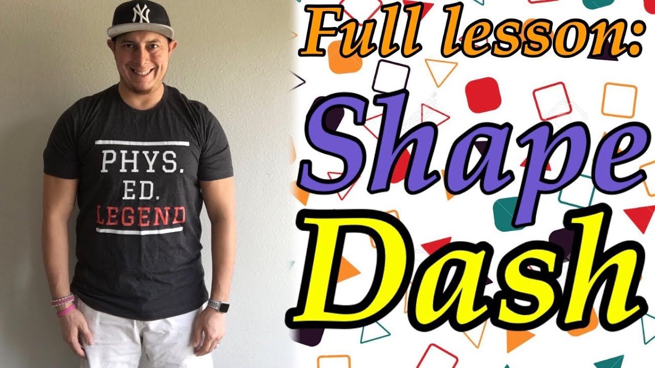 DIY PE Full Lesson | Physical Education at Home: Shape Dash #diypegames #peforall