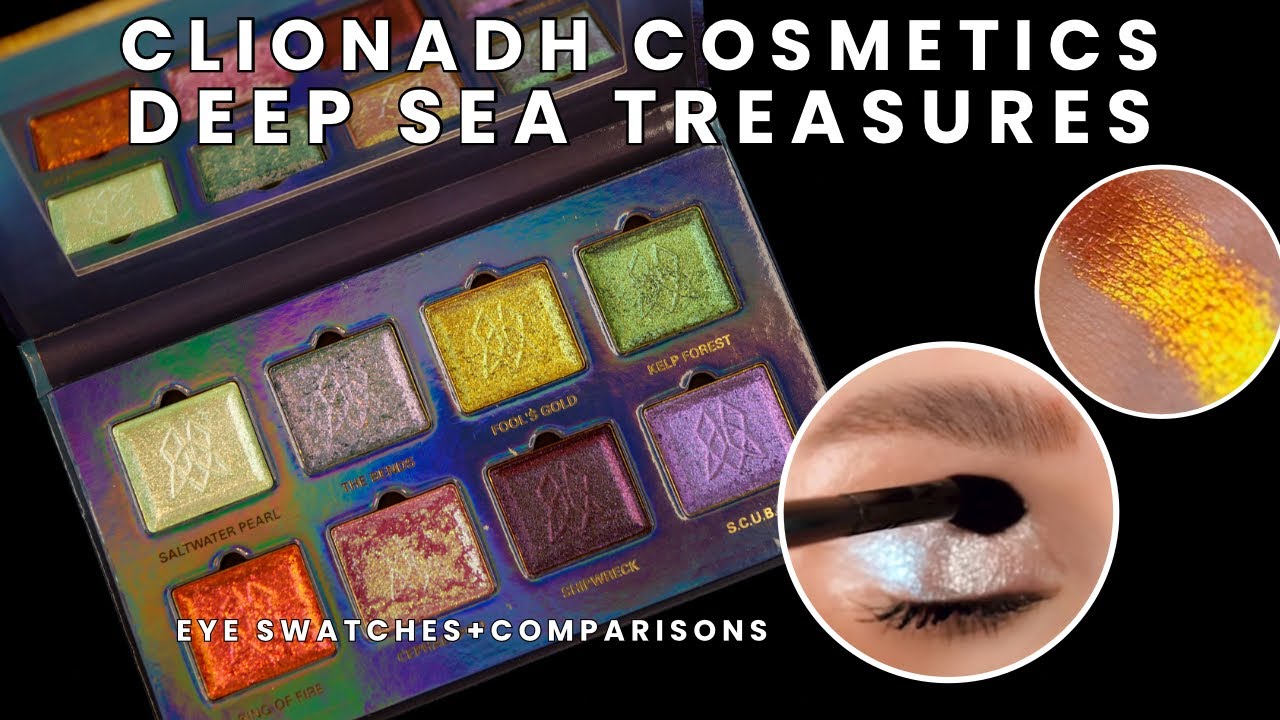 NEW Clionadh Deep Sea Treasures Palette | Eye Swatches, Comparisons, First Impressions