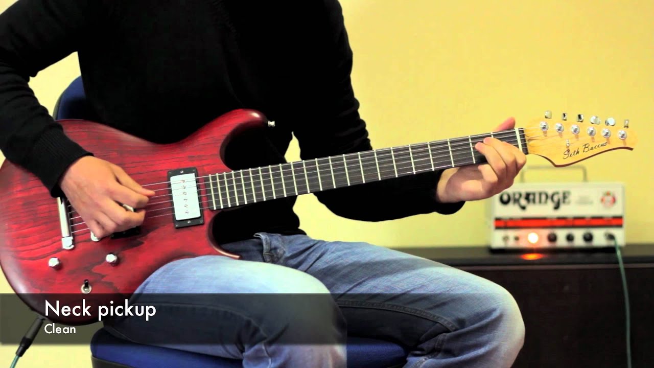 Seth Baccus double cut guitar test