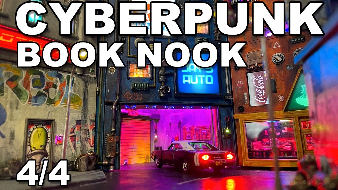 Making a Cyberpunk Book Nook: Part 4 of 4