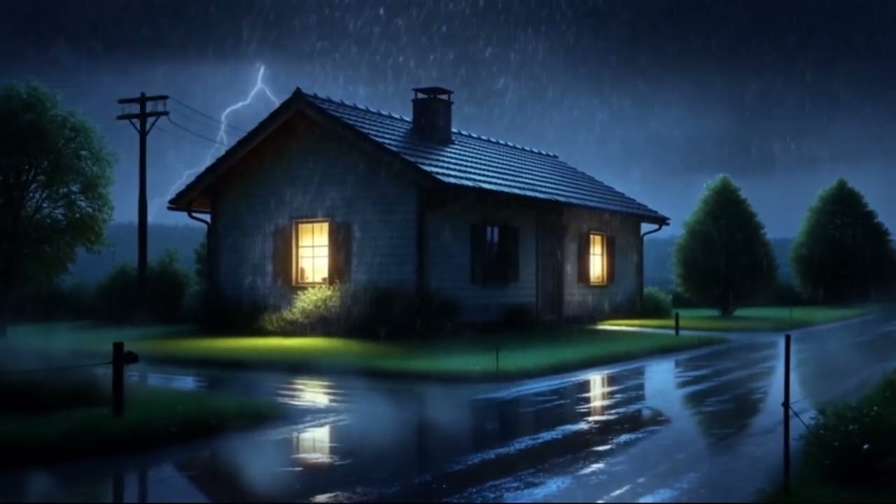 Deep Rain Sounds for Sleep 🌧️ Relaxing Night Rain, Stress Relief, Insomnia Help