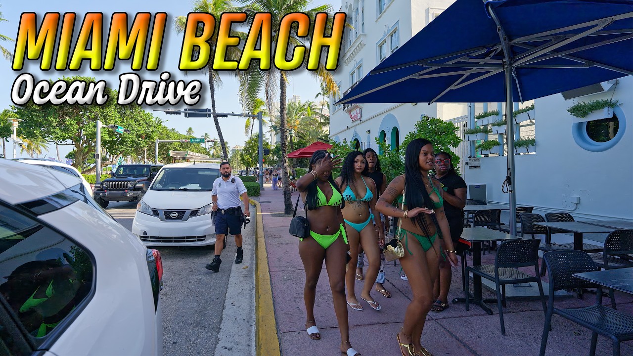 Ocean Drive Miami Beach 4K Walking Tour | South Beach