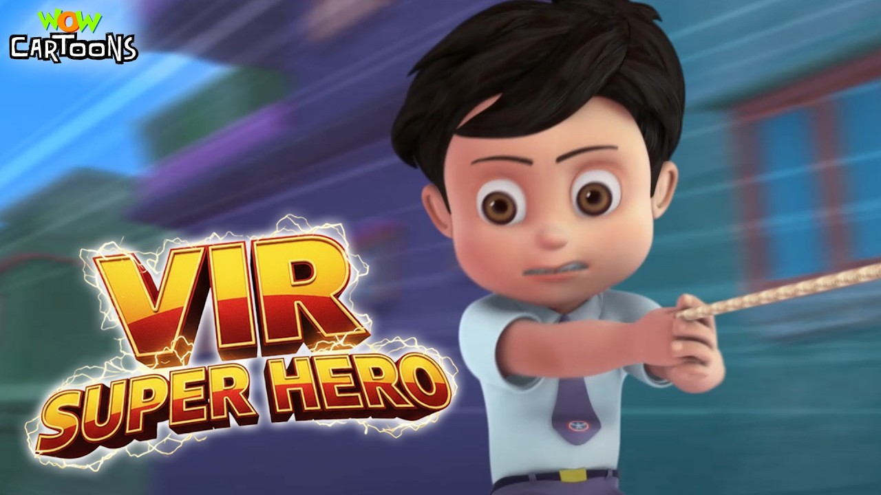Vir The Robot Boy : Robo Vir Vs 3 Chor Ki Bhagm Bhag Vir Super Hero Compilation 3D Animated Cartoon