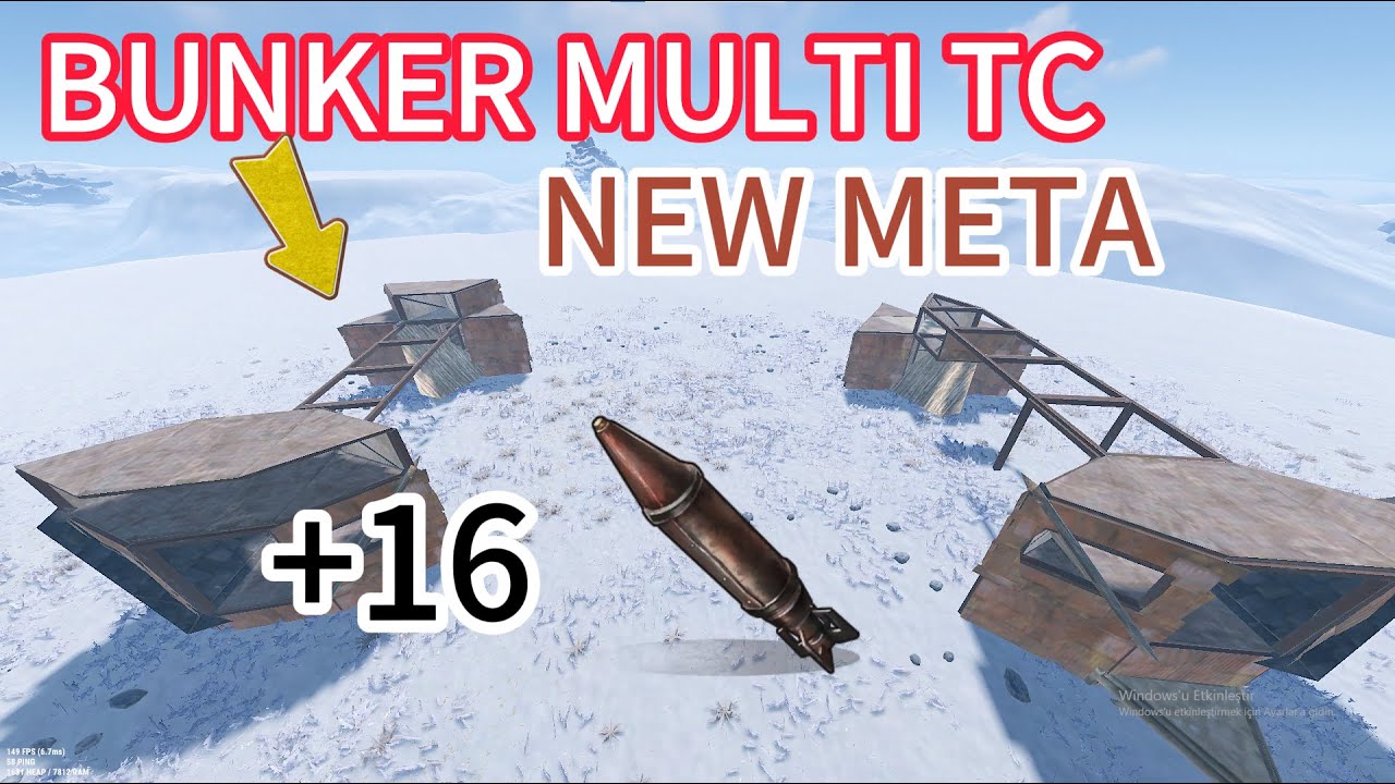 Rust Nasıl Multi TC - Bunker Multi TC - Disconnectable multi TC Atılr. #rust #rustgame #rustbase