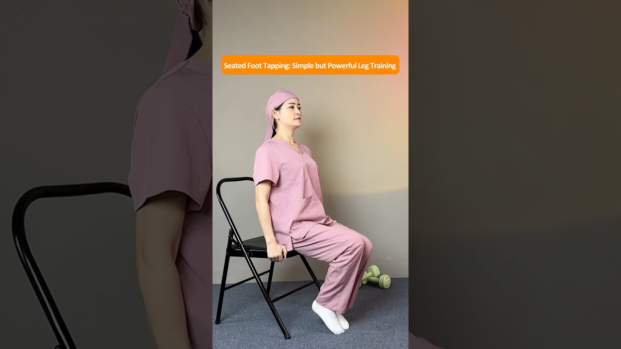 Build Leg Muscle and Boost Energy With 3 Simple Seated Foot Tapping Moves