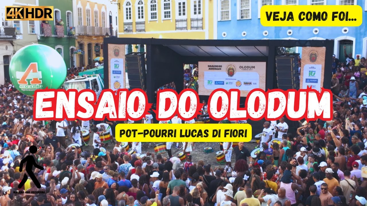 Ensaio do Olodum Salvador Bahia 🇧🇷 Pot-Pourri Lucas Di Fiori 2026 | 4K HDR ( 11/01/2026 )