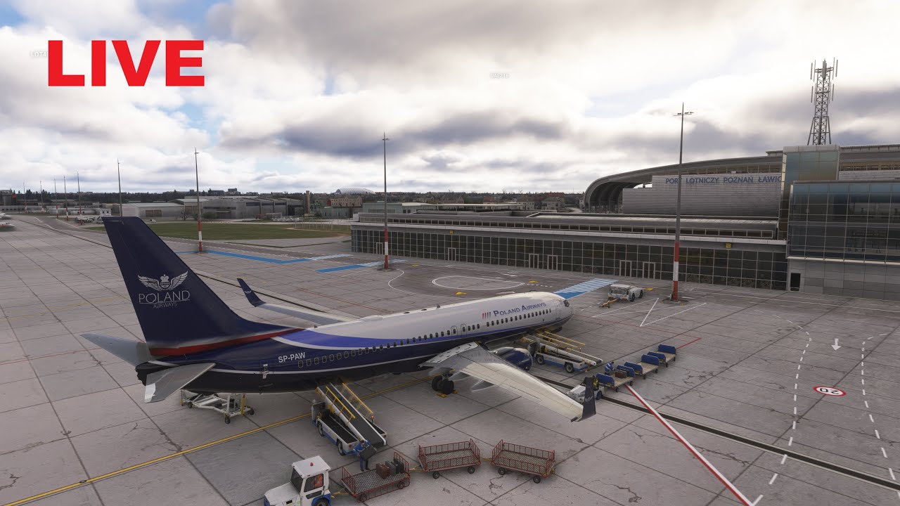 BeyondATC  B737 4K LIVE / EPPO Poznań - LFPG Paris