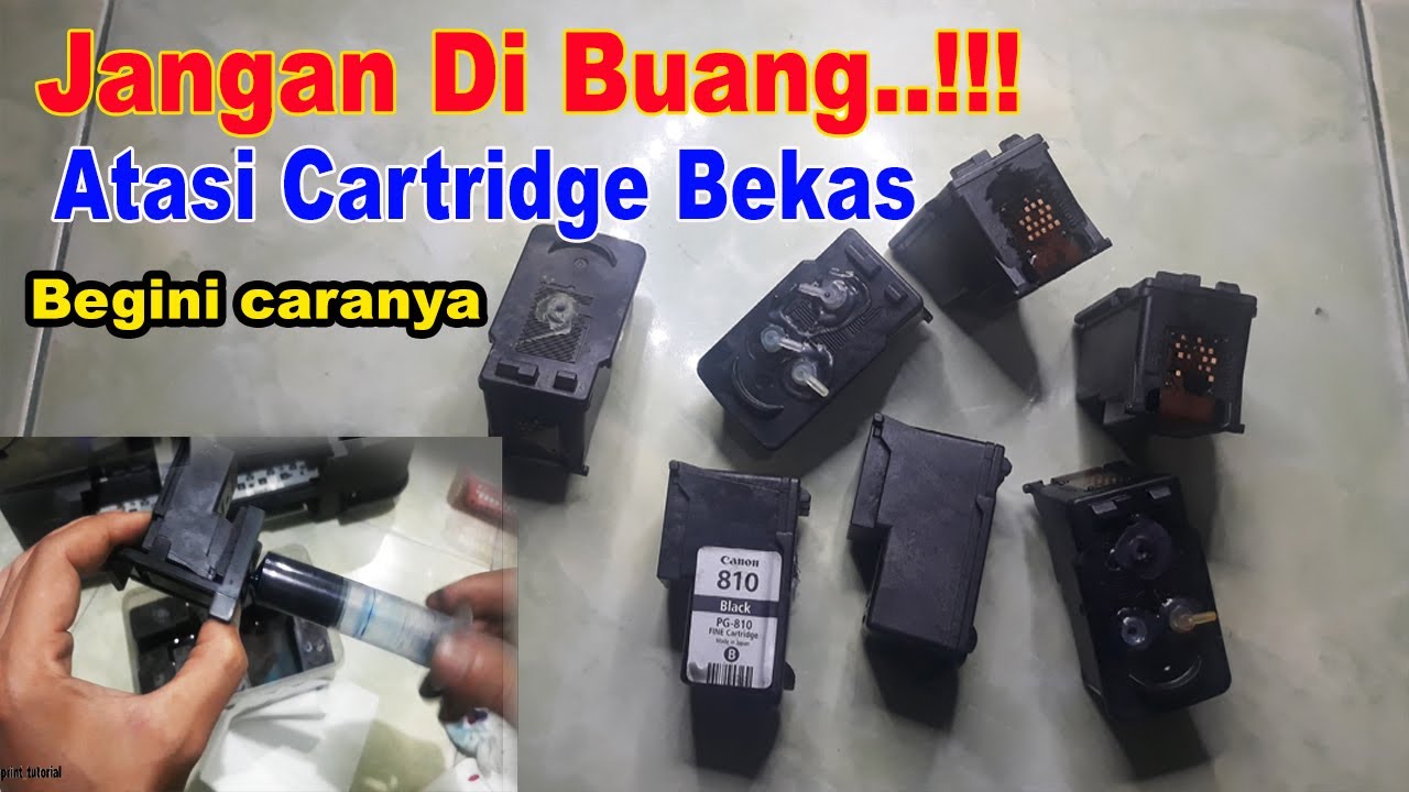 Cara Memperbaiki Cartridge Rusak ~ Tinta Mampet Dan Kering