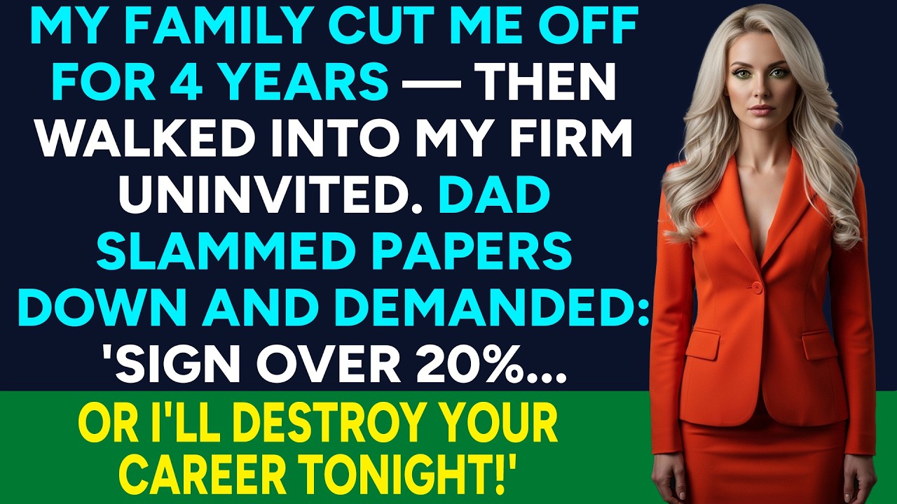 My Family Erased Me For Four Years — Then Walked Into My Studio  Dad Demanded 20%