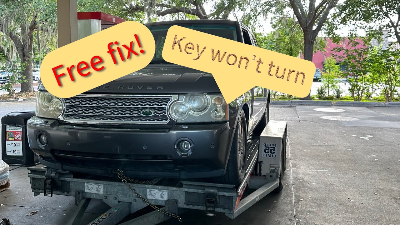 Range Rover Key won’t turn free fix 2006 L322