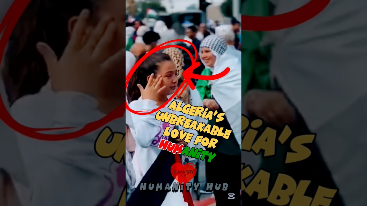 Respect to Algeria: A Nation Crying for Humanity #shorts #palestine #gaza #algerie