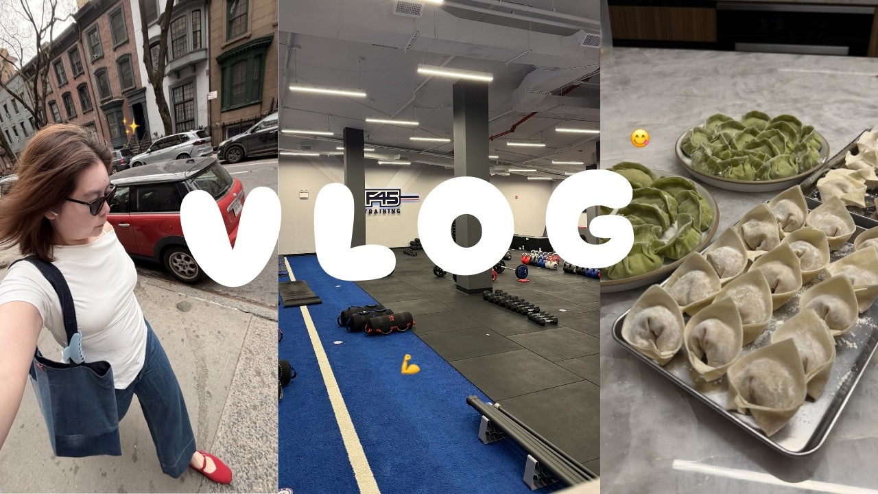 VLOG｜紐約上班族減脂吃什麼？🥟自製低卡水餃🛍️Whole Foods補貨日必買