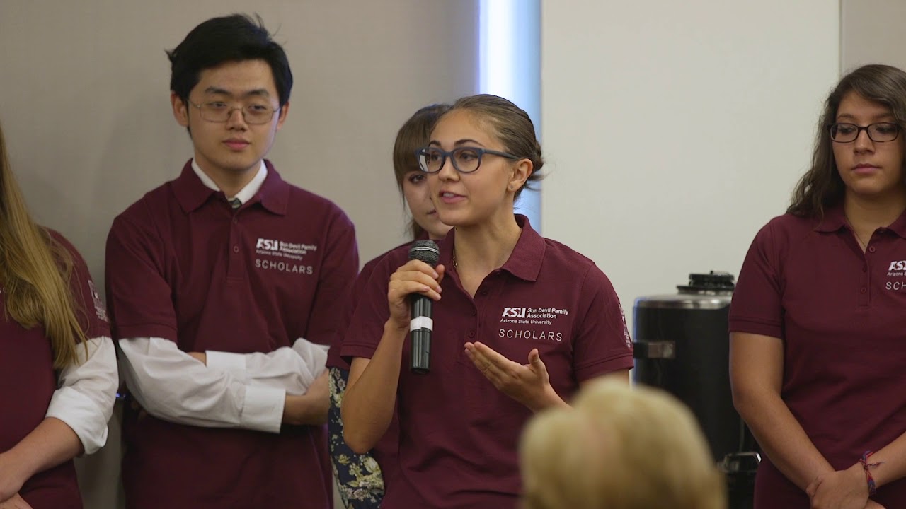 The first person in her family to go to college, thanks to a scholarship