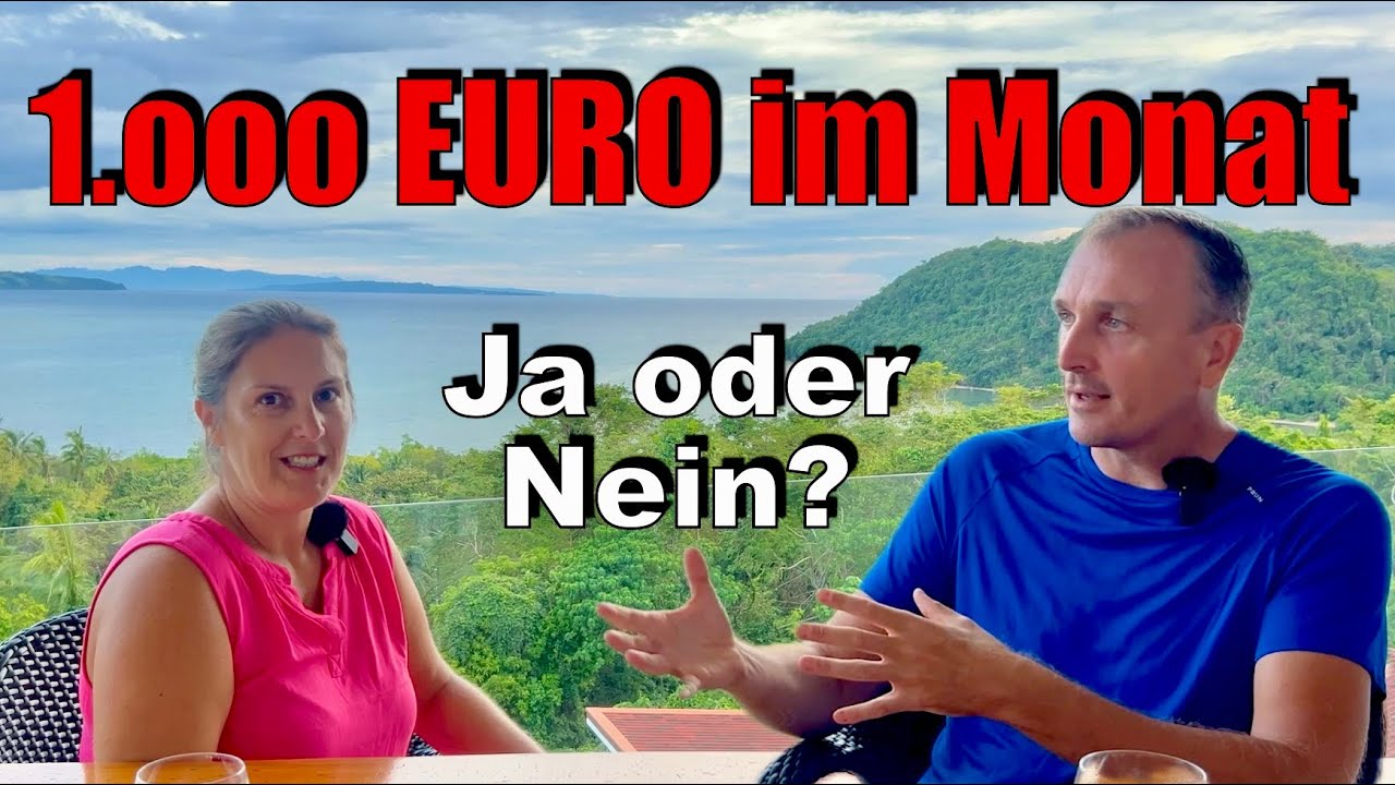 LEBENSHALTUNGSKOSTEN monatliche Ausgaben 1000 € Philippinen + Visum für Auswanderer 2026 Preise