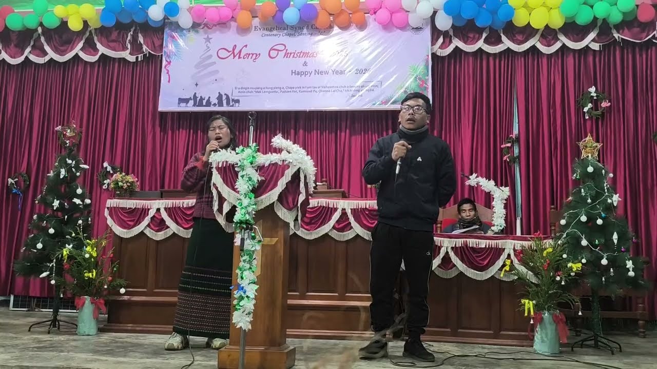 #Gouthom & Boinu Live duet at ESC Church SANTING (L) Vangkhuo.🙏