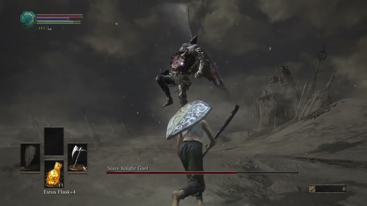 I have never seen this Slave Knight Gael attack before