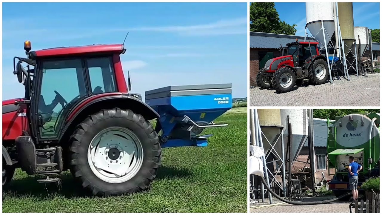 KUNSTMEST STROOIEN nu de eerste snede gras van het land is | Boer Gerrit vlogt