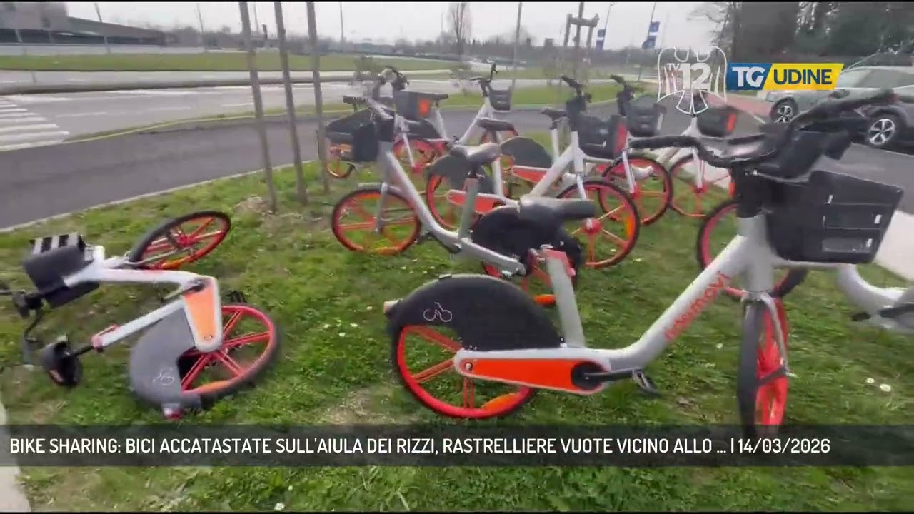 BIKE SHARING: BICI ACCATASTATE SULL'AIULA DEI RIZZI, RASTRELLIERE VUOTE VICINO ALLO ... | 14/03/2026