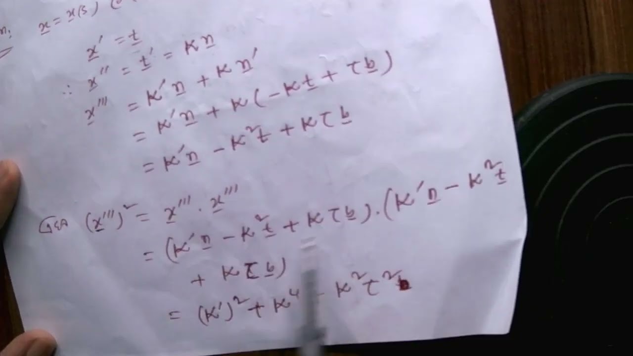 Differential geometry || Chapter -2|| Example -26
