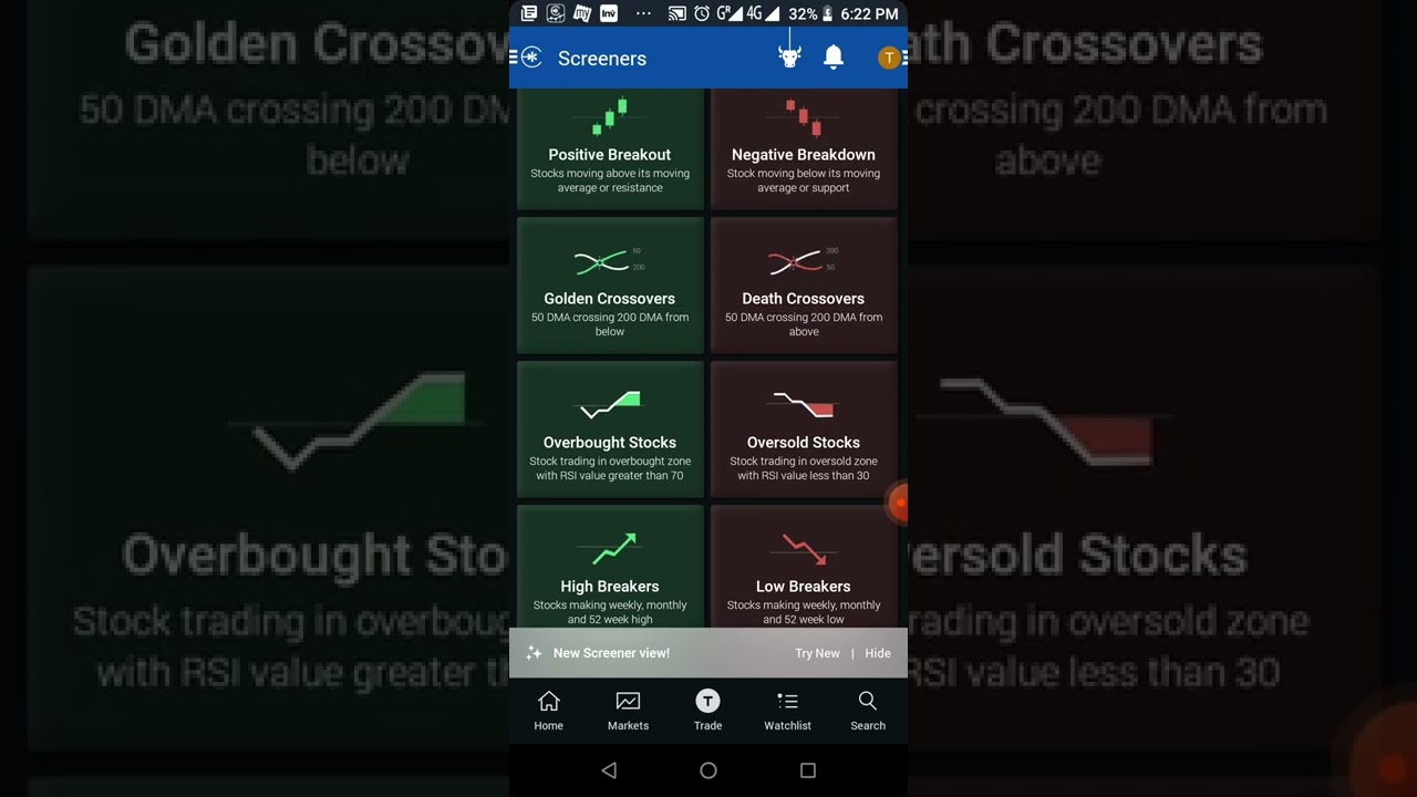edelweiss mobile trader app screener