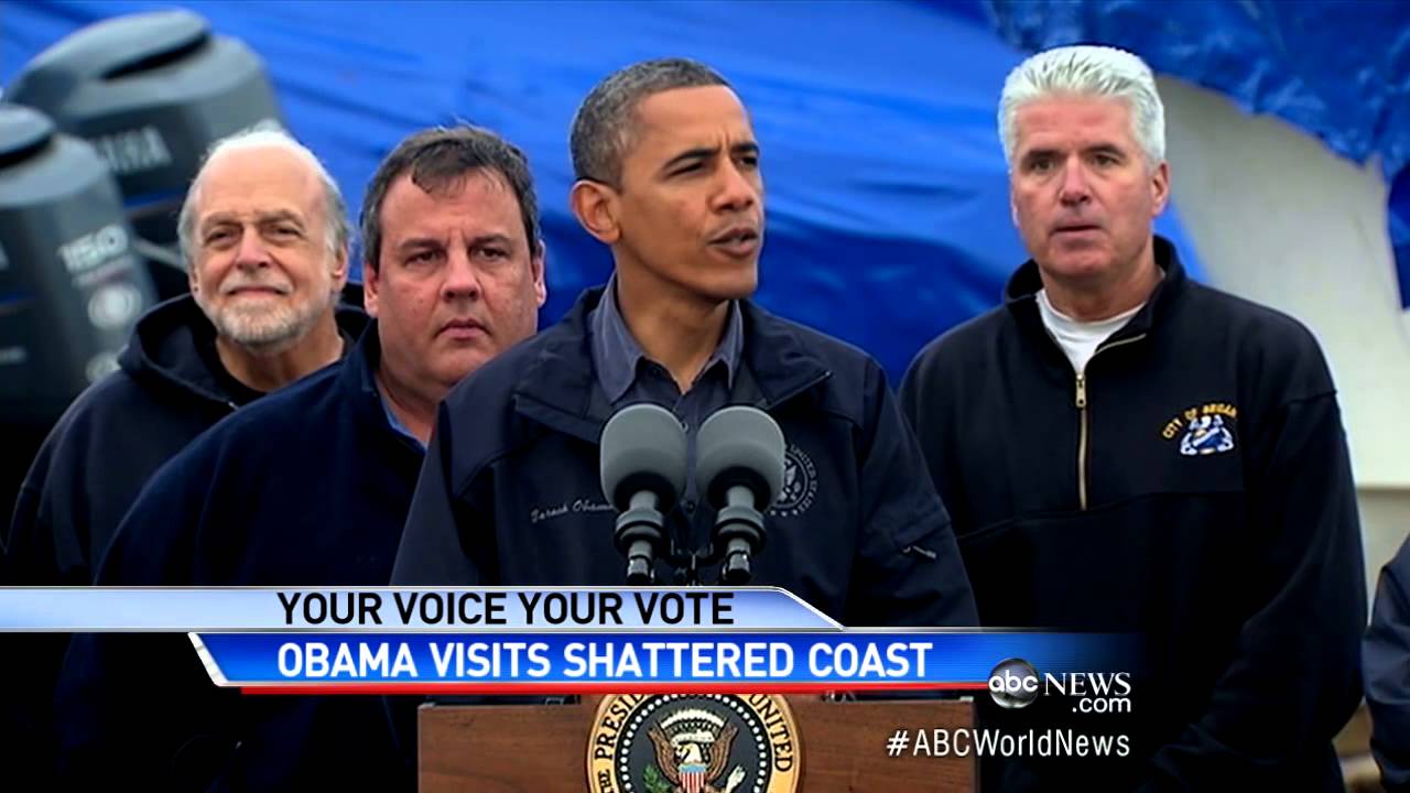 President Obama Tours New Jersey Storm Damage