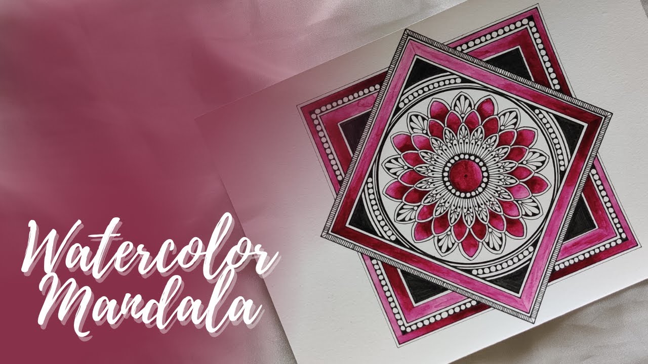 Watercolor Mandala for Beginners || Watercolor Mandala art || Mandala art for beginners
