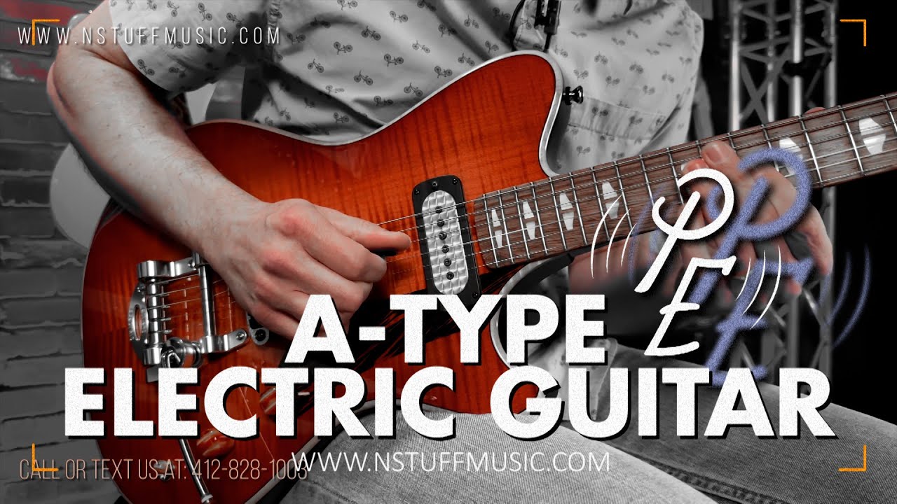 Powers Electric A-Type Electric Guitar - Cosmo Orange