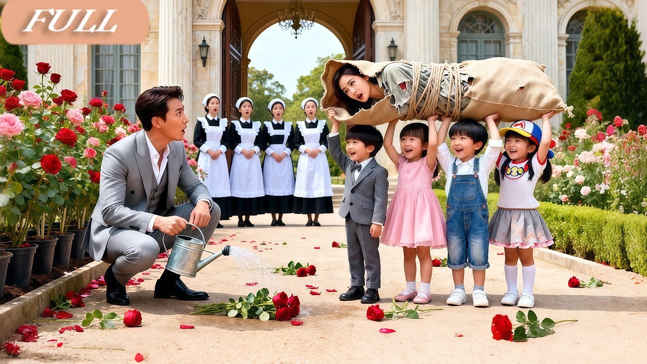 CEO’s 5 Devil Kids Scare Off All Rich Girls In Town—But Tied Up A Beggar & Call Her Mom! Love Began!