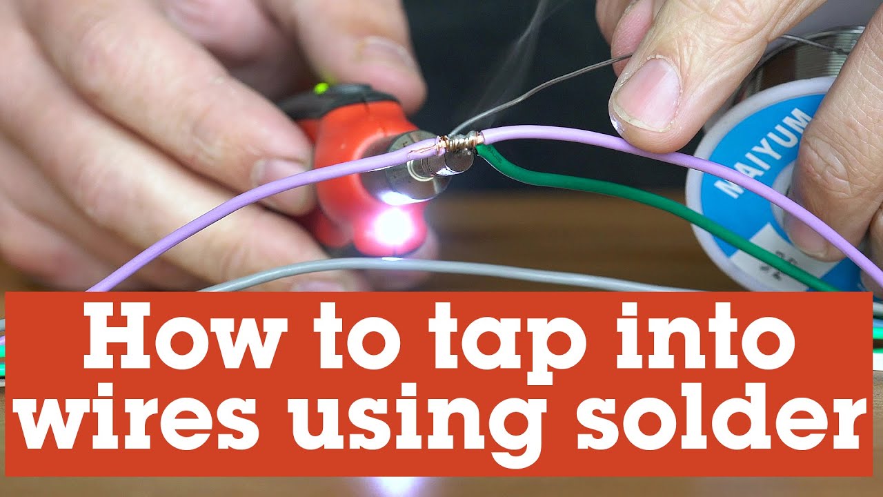 How to tap into a wire using solder | Crutchfield