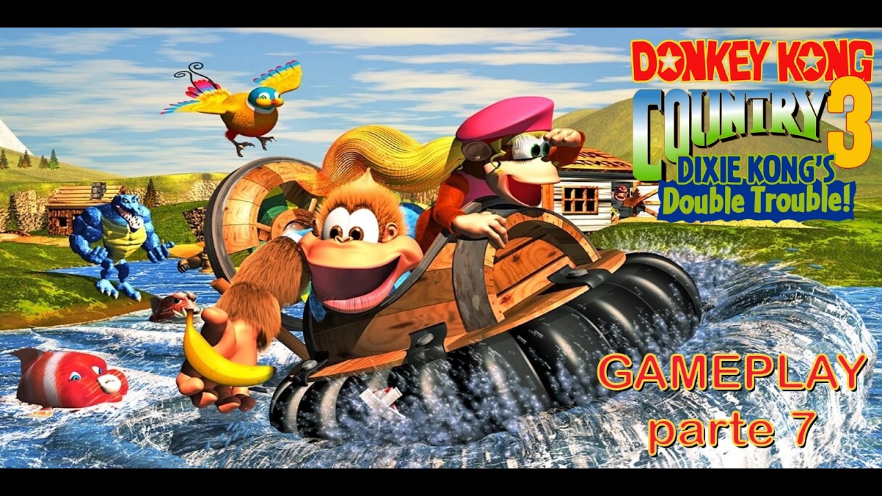 Donkey kong country 3 #gameplay PARTE 7
