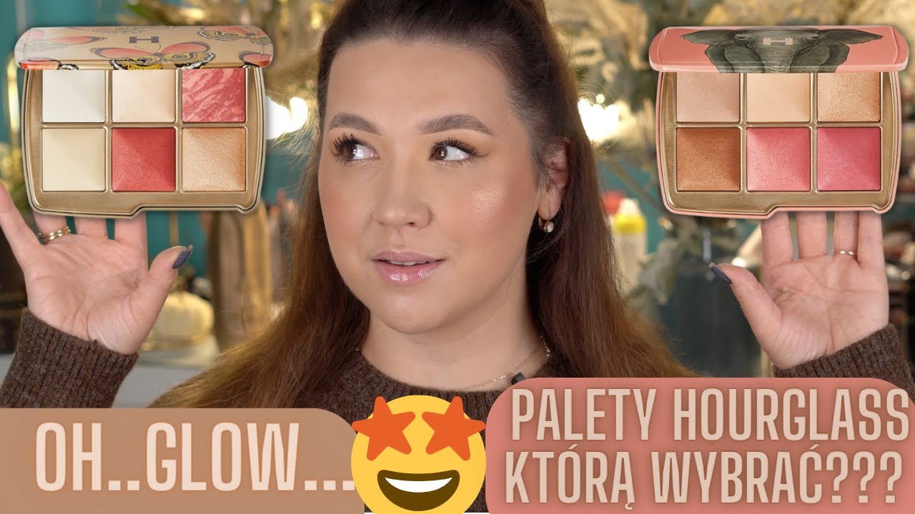 HOURGLASS || MAKIJAŻ jedną PALETĄ || SWATCHE palet Świątecznych || KTÓRĄ WYBRAĆ ? 🤯
